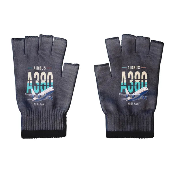 Airbus A380-800 - Gloves - Cut - Original + Name - Black