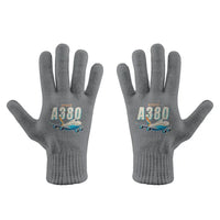 Thumbnail for Airbus A380-800 - Gloves - Full - Cartoon - Gray