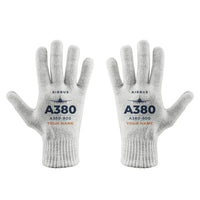 Thumbnail for Airbus A380-800 - Gloves - Full - Heritage + Name - White