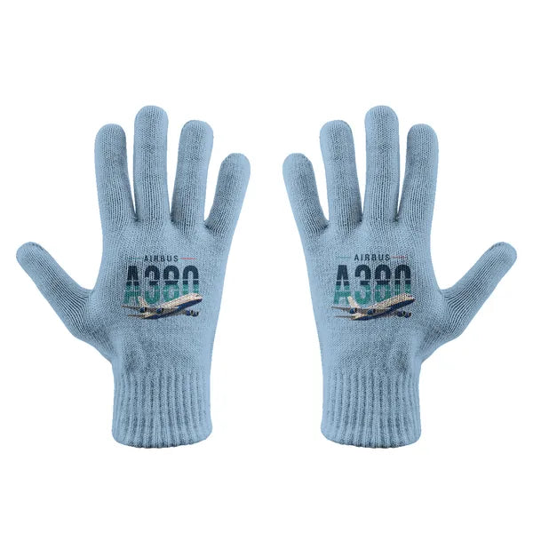 Airbus A380-800 - Gloves - Full - Original - Light Blue