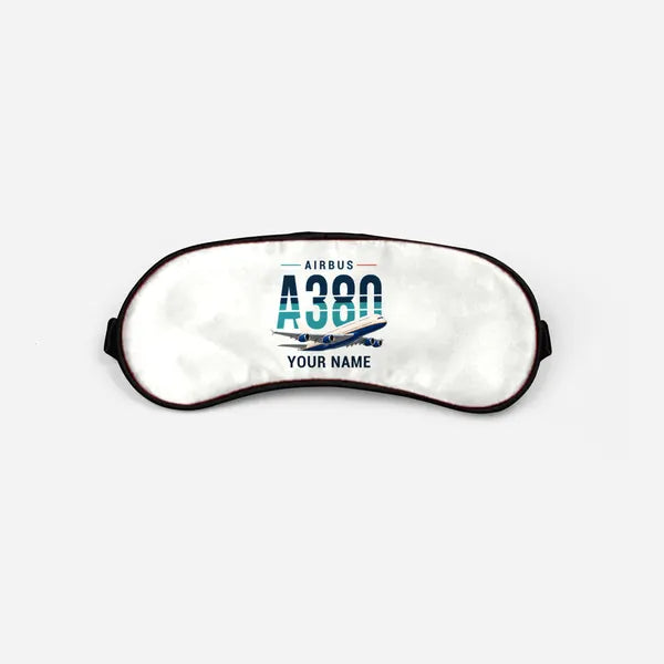 Airbus A380-800 - Original + Name - Sleep Mask - White