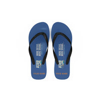 Thumbnail for Airbus A380-800 - Slippers - Flip Flops - Cartoon + Name - Blue