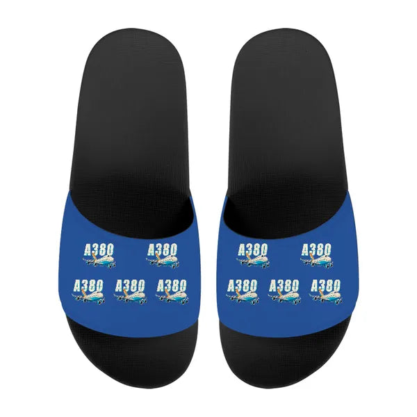 Airbus A380-800 - Slippers - Sport - Cartoon Pattern - Blue