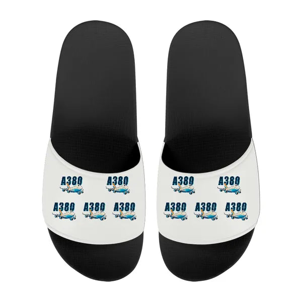 Airbus A380-800 - Slippers - Sport - Cartoon Pattern - White