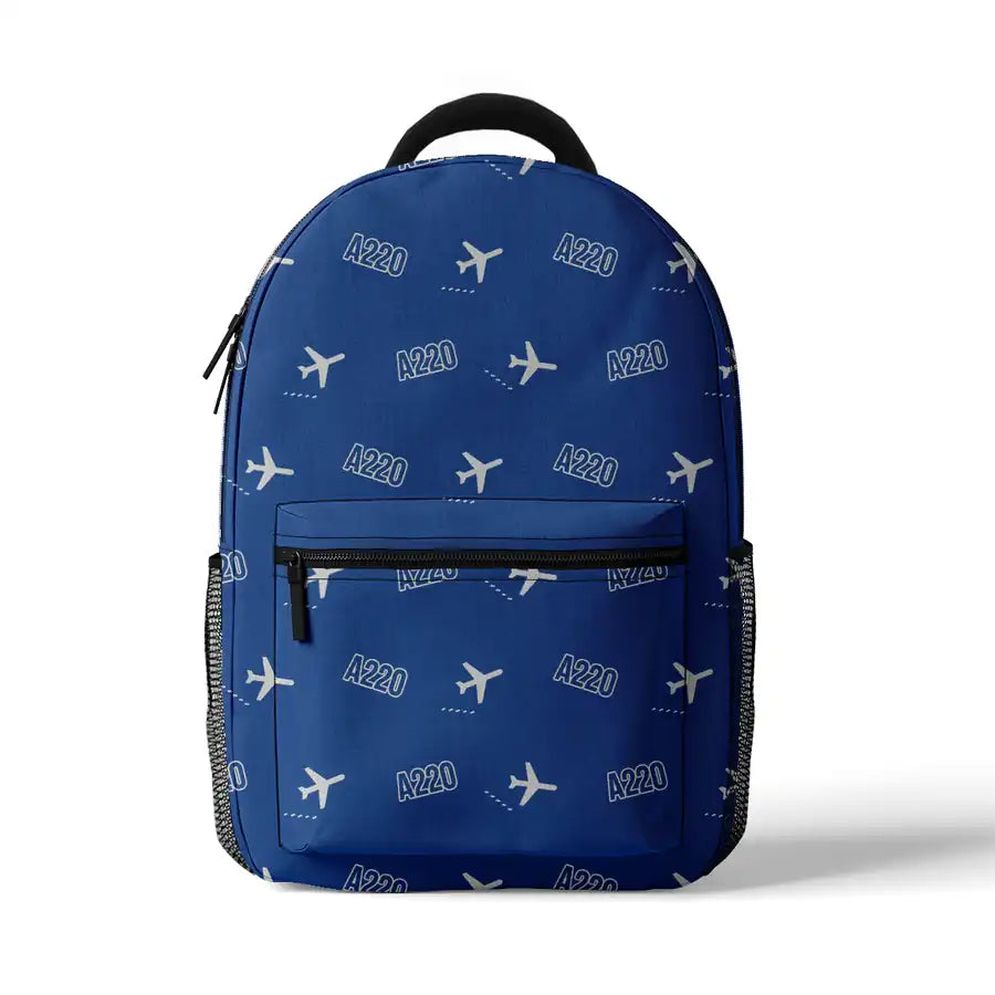 Airbus ACJ TwoTwenty - 3D Backpack - 3D Pattern - Blue
