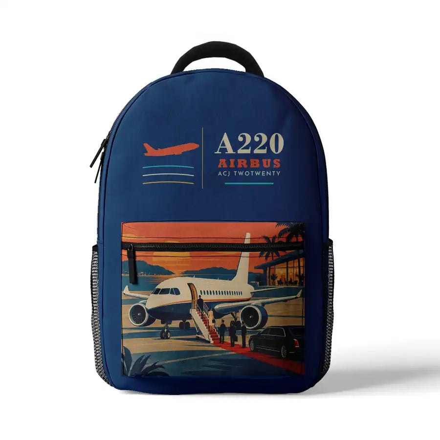 Airbus ACJ TwoTwenty - 3D Backpack - Blue