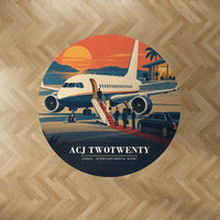 Thumbnail for Airbus ACJ TwoTwenty - 3D - Round Carpet - Full Print