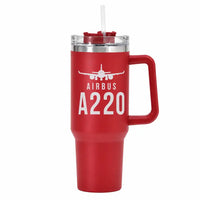 Thumbnail for Airbus ACJ TwoTwenty - 40oz Car Mug - Heritage - Red