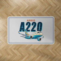 Thumbnail for Airbus ACJ TwoTwenty - Cartoon - Rectangle Carpet - Light Gray