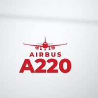 Thumbnail for Airbus ACJ TwoTwenty - Heritage Die-Cut - Red - Die-Cut - Close-up