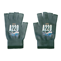 Thumbnail for Airbus ACJ TwoTwenty - Gloves - Cut - Cartoon - Dark Green