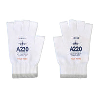 Thumbnail for Airbus ACJ TwoTwenty - Gloves - Cut - Heritage + Name - White