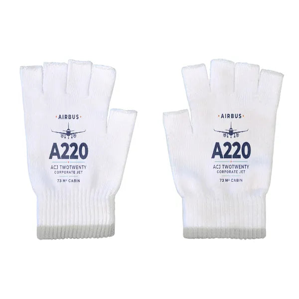 Airbus ACJ TwoTwenty - Gloves - Cut - Heritage - White