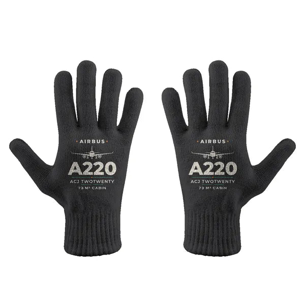 Airbus ACJ TwoTwenty - Gloves - Full - Heritage - Black