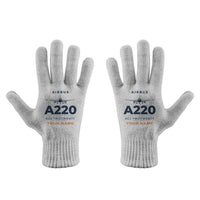 Thumbnail for Airbus ACJ TwoTwenty - Gloves - Full - Heritage + Name - Light Gray