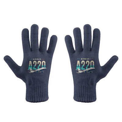 Airbus ACJ TwoTwenty - Gloves - Full - Original - Navy Blue