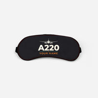 Thumbnail for Airbus ACJ TwoTwenty - Heritage + Name - Sleep Mask - Black