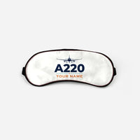 Thumbnail for Airbus ACJ TwoTwenty - Heritage + Name - Sleep Mask - White