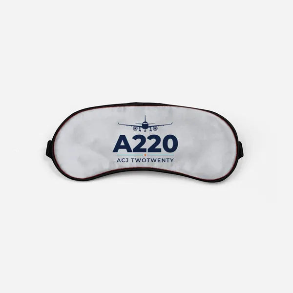 Airbus ACJ TwoTwenty - Heritage - Sleep Mask - Light Gray