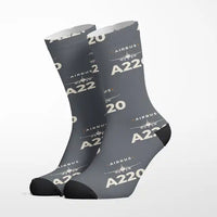 Thumbnail for Airbus ACJ TwoTwenty - Heritage - Socks - Grey