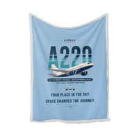 Thumbnail for Airbus ACJ TwoTwenty - Original - Blanket - Light Blue