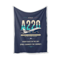 Thumbnail for Airbus ACJ TwoTwenty - Original - Blanket - Navy Blue
