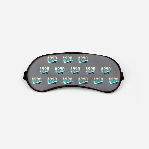 Airbus ACJ TwoTwenty - Original Pattern - Sleep Mask - Gray