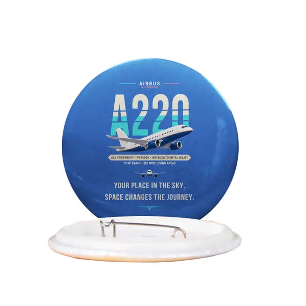 Airbus ACJ TwoTwenty - Original - Pin - Blue