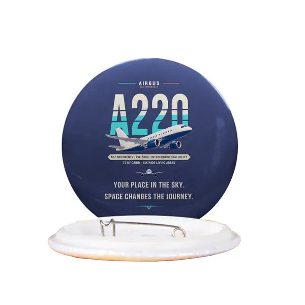 Airbus ACJ TwoTwenty - Original - Pin - Navy Blue