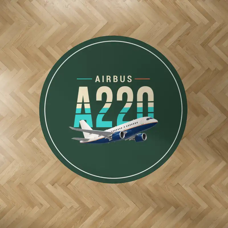 Airbus ACJ TwoTwenty - Original - Round Carpet - Dark Green