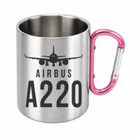 Thumbnail for Airbus ACJ TwoTwenty - Outdoors Mug - Heritage - Pink