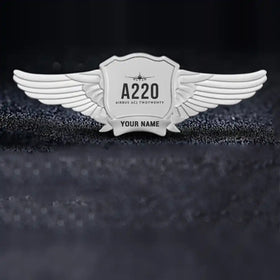 Airbus ACJ TwoTwenty Pilot Wing Badge