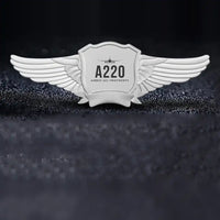 Thumbnail for Airbus ACJ TwoTwenty Pilot Wing Badge - Silver