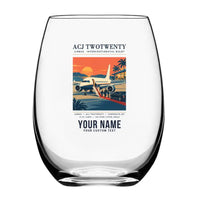 Thumbnail for Airbus ACJ TwoTwenty - Poster + Name - Water & Drink Glass