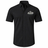 Thumbnail for Airbus ACJ TwoTwenty - Short Sleeve Shirt - Heritage - Black