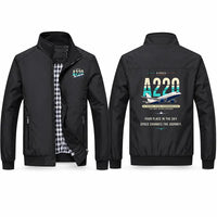 Thumbnail for Airbus ACJ TwoTwenty Stylish Jackets - Stand Collar - Original - Black