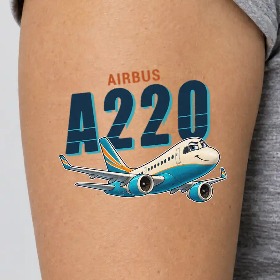 Airbus ACJ TwoTwenty - Tattoo - Cartoon