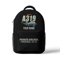Thumbnail for Airbus ACJ319neo - 3D Backpack - Cartoon + Name - Black