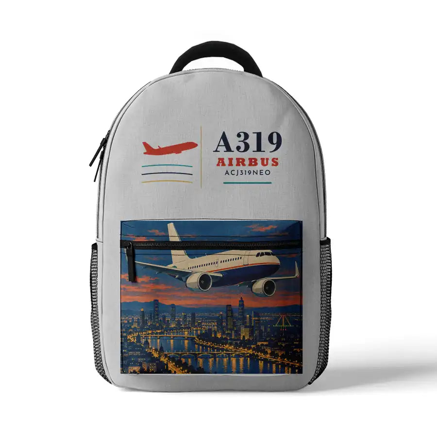 Airbus ACJ319neo - 3D Backpack - White