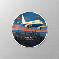 Thumbnail for Airbus ACJ319neo - 3D - Circle Sticker - Close-up