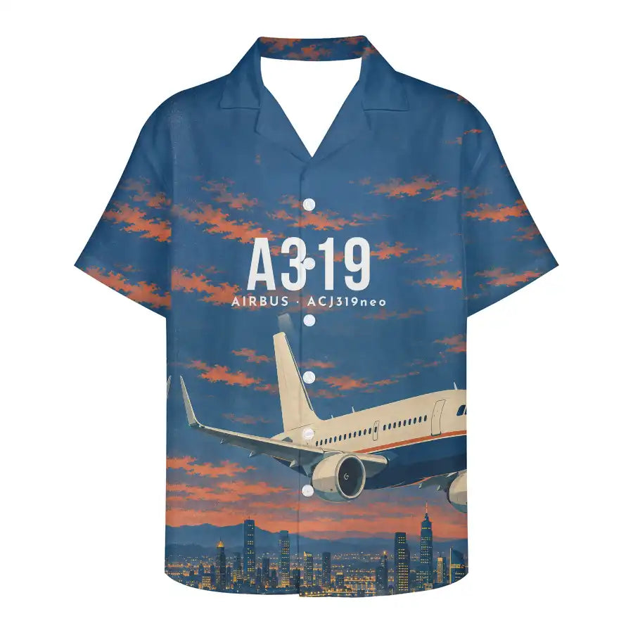 Airbus ACJ319neo 3D All-Over Print Clothing - Hawaiian Shirt - 3D
