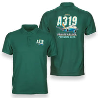 Thumbnail for Airbus ACJ319neo - Cartoon - Double-Side Polo - Green
