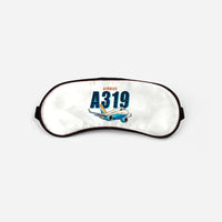 Thumbnail for Airbus ACJ319neo - Cartoon - Sleep Mask - White