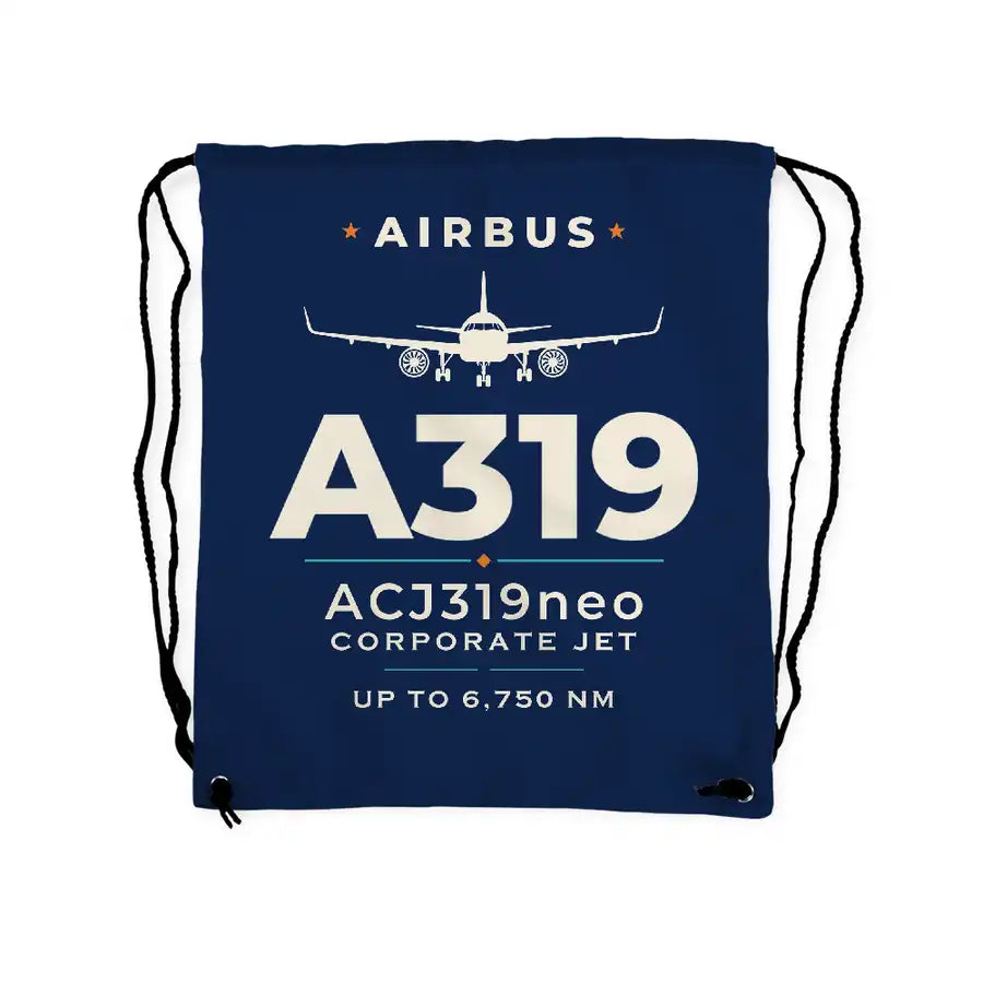 Airbus ACJ319neo - Drawstring Bag - Heritage - Dark Blue
