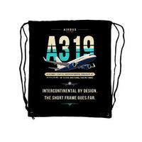 Thumbnail for Airbus ACJ319neo - Drawstring Bag - Original - Black