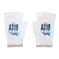 Thumbnail for Airbus ACJ319neo - Gloves - Cut - Cartoon - White