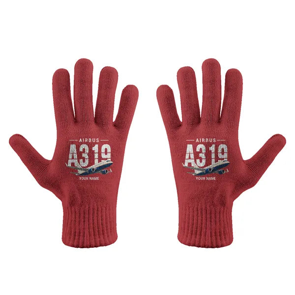 Airbus ACJ319neo - Gloves - Full - Original + Name - Red