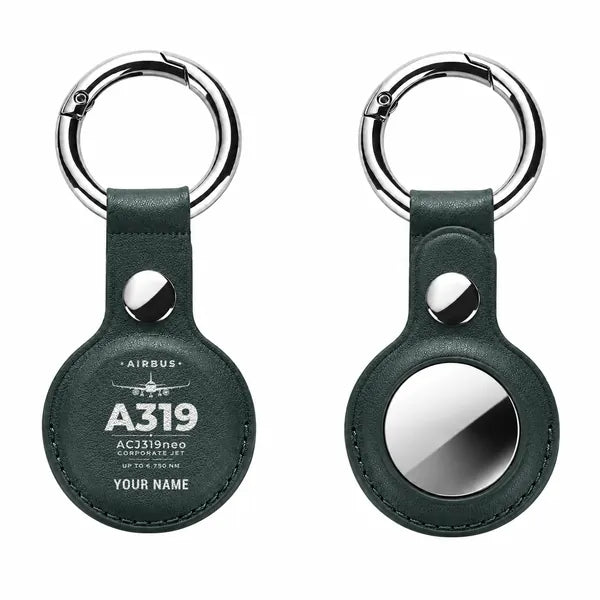 Airbus ACJ319neo - Heritage + Name - AirTag Case - Army Green