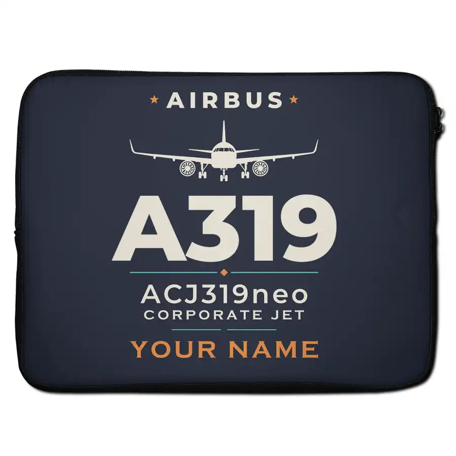 Airbus ACJ319neo - Heritage + Name - Laptop Sleeve