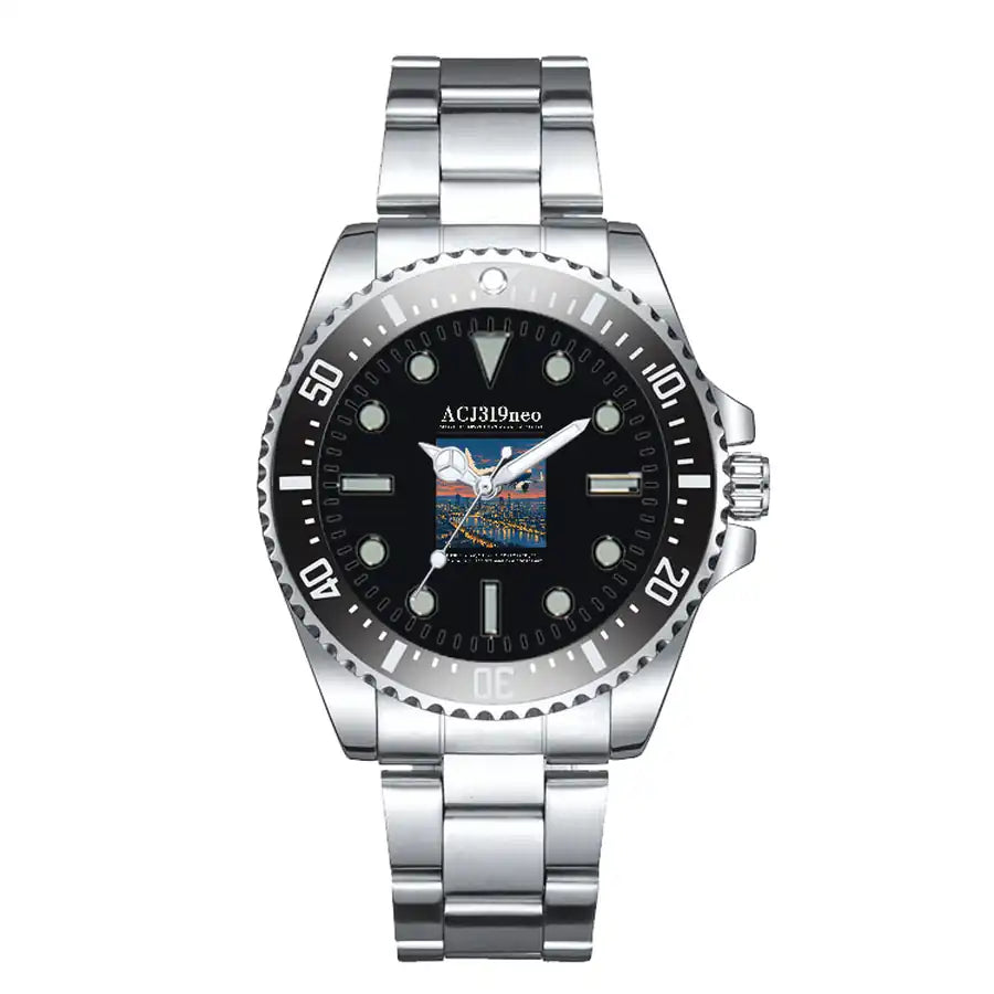 Airbus ACJ319neo - Poster - Premium Diver - Black